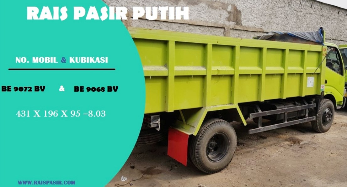 Sewa Dump Truck dan Jual Pasir Putih di Kota Bambu Utara Hubungi 08118168989