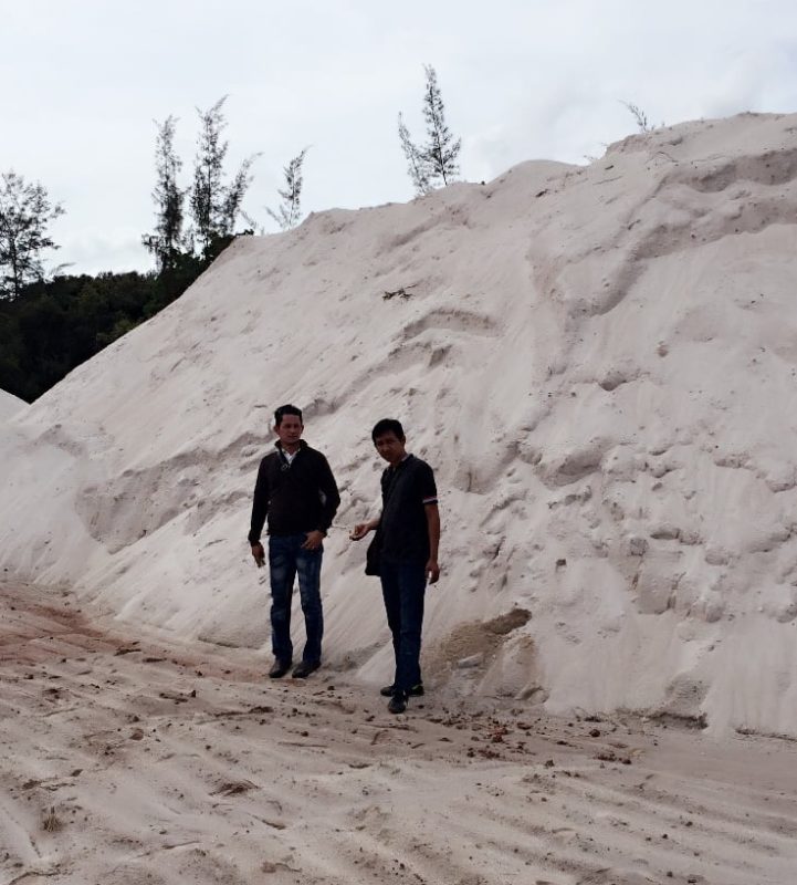 jual pasir putih bangka dengan truk tronton di jakarta