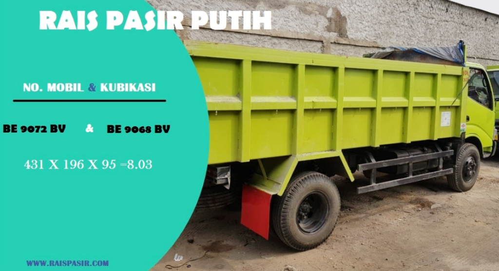 Sewa Dump Truck dan Jual Pasir Putih di Grogol Jakarta Hubungi 08118168989