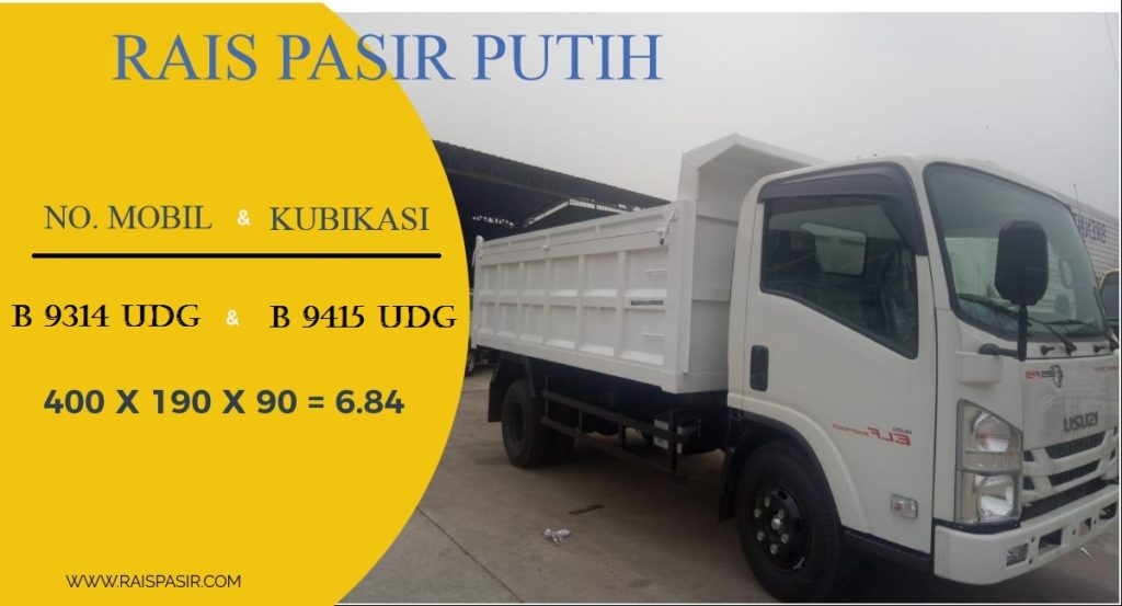 Sewa Dump Truck dan Jual Pasir Putih di Karang Anyar Jakarta Hubungi 08118168989