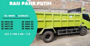 Sewa Dump Truck dan Jual Pasir Putih di Pamulang Hubungi 08118168989