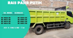 Sewa Dump Truck dan Jual Pasir Putih di Tigaraksa Tangerang Hubungi 08118168989