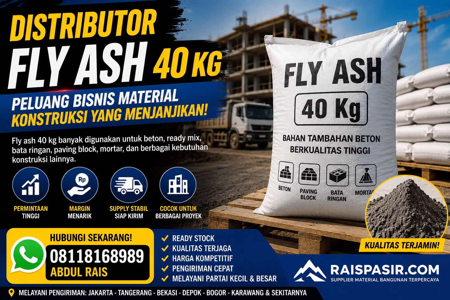 distributor-fly-ash-40-kg