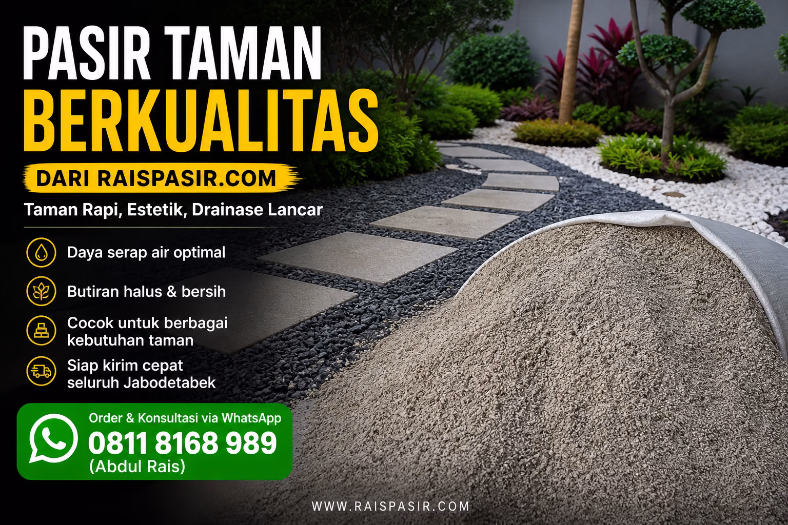 pasir untuk taman