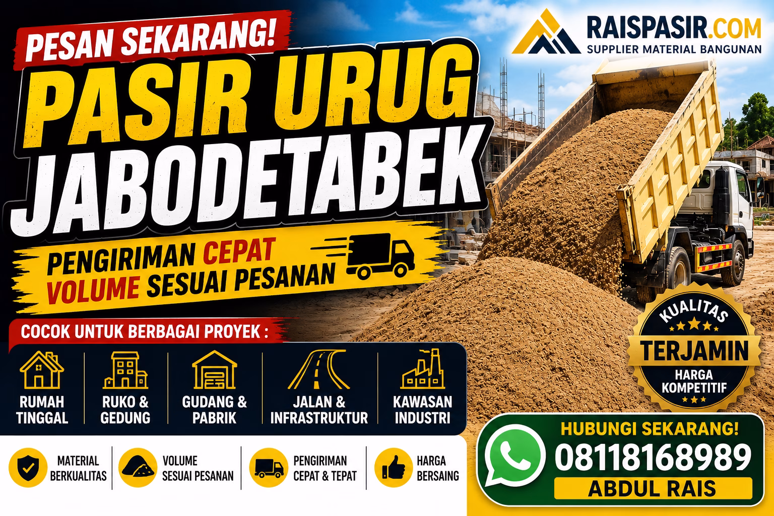 pasir urug jabodetabek - Raispasir.com