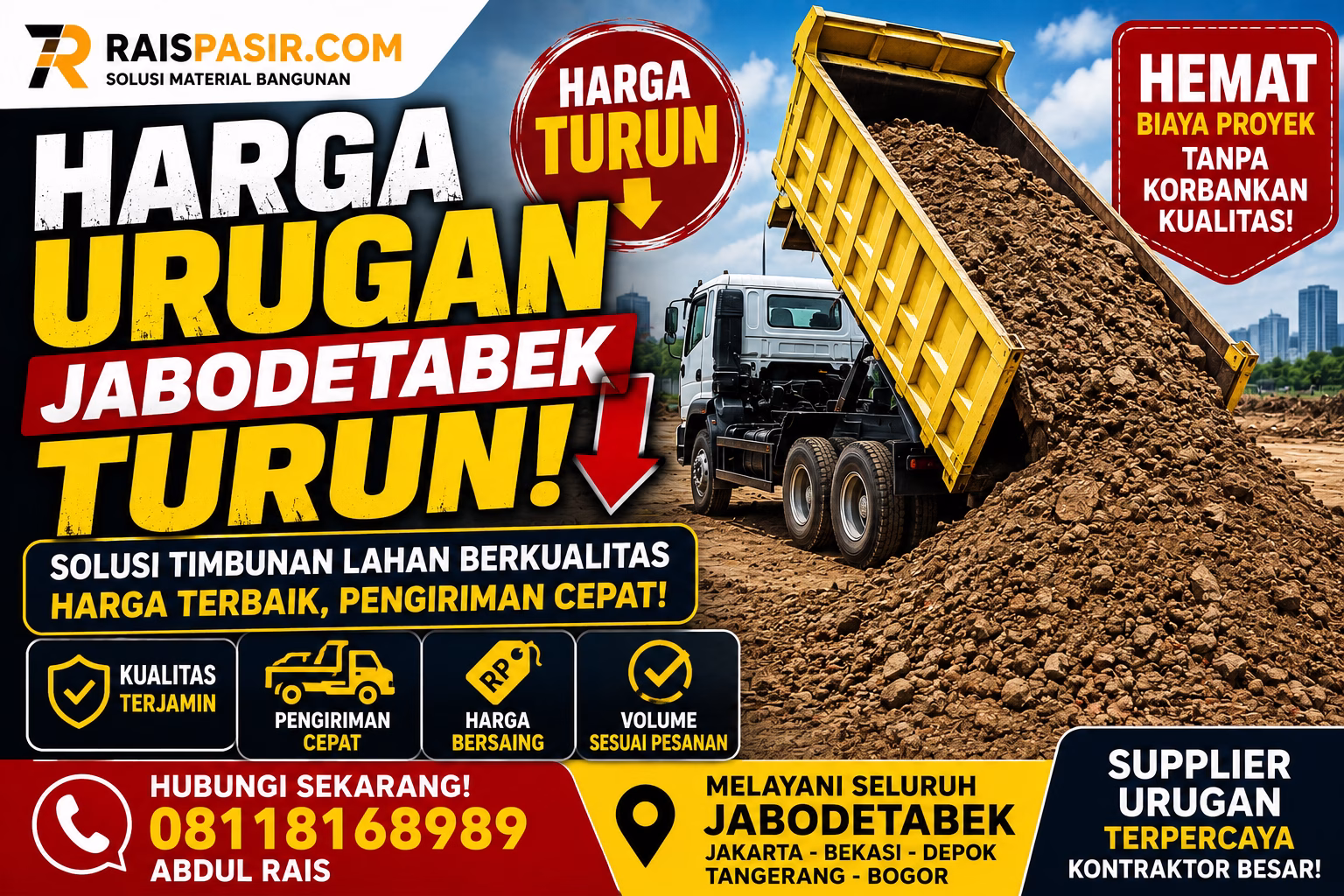 harga urugan turun