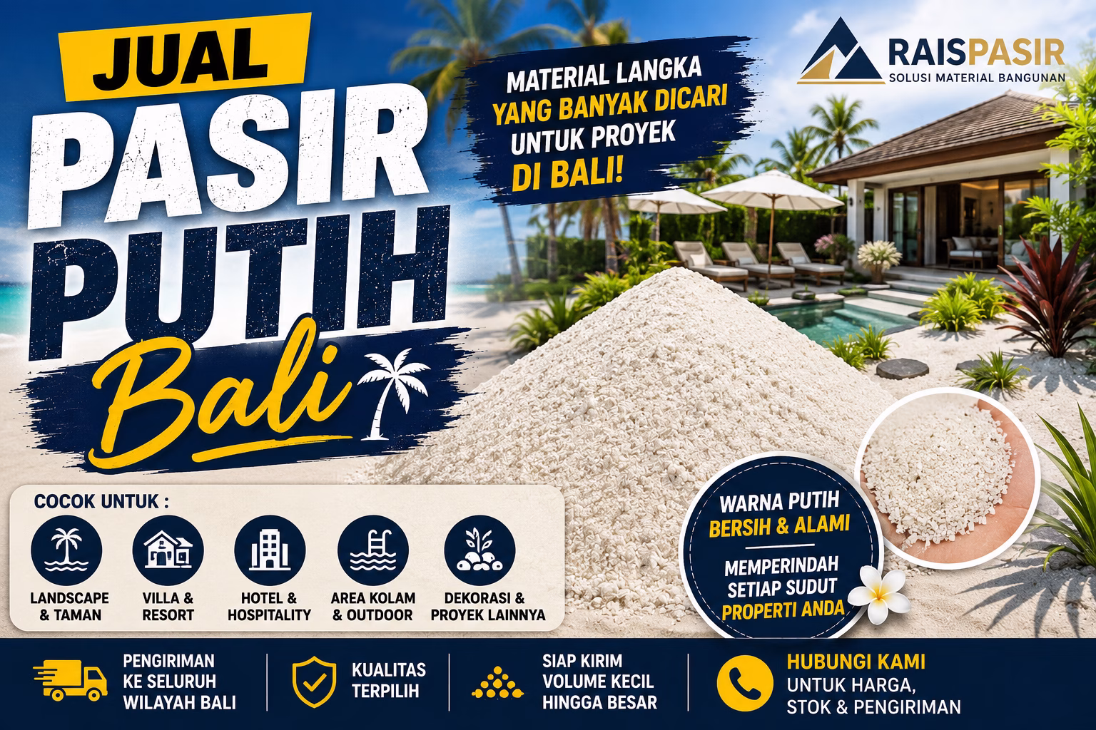jual pasir putih dibali